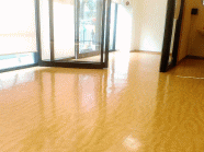 木目の床清掃